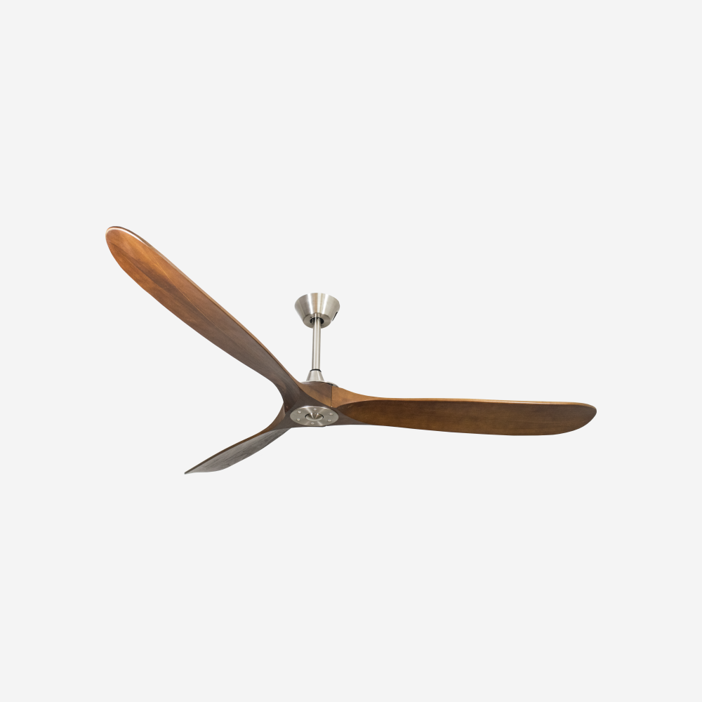 Ventilateur de plafond DC brun avec pales de 178cm pour 55m2