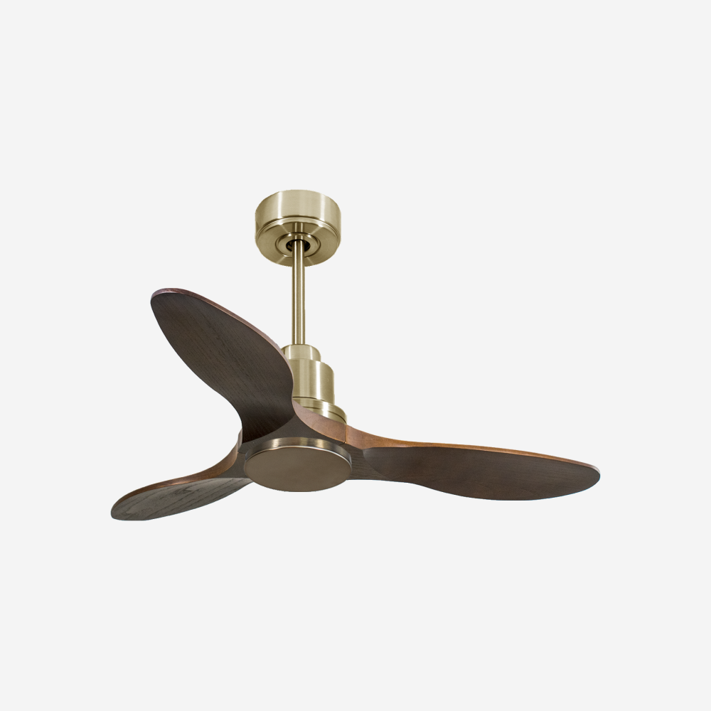 Ventilatore da soffitto Reversibile Termostato Wifi Motore CC Tetti inclinati Telecomando Hypersilence Memoria