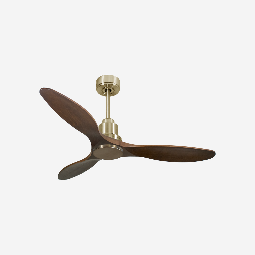 Ventilatore da soffitto Reversibile Termostato Wifi Motore CC Tetti inclinati Telecomando Hypersilence Memoria
