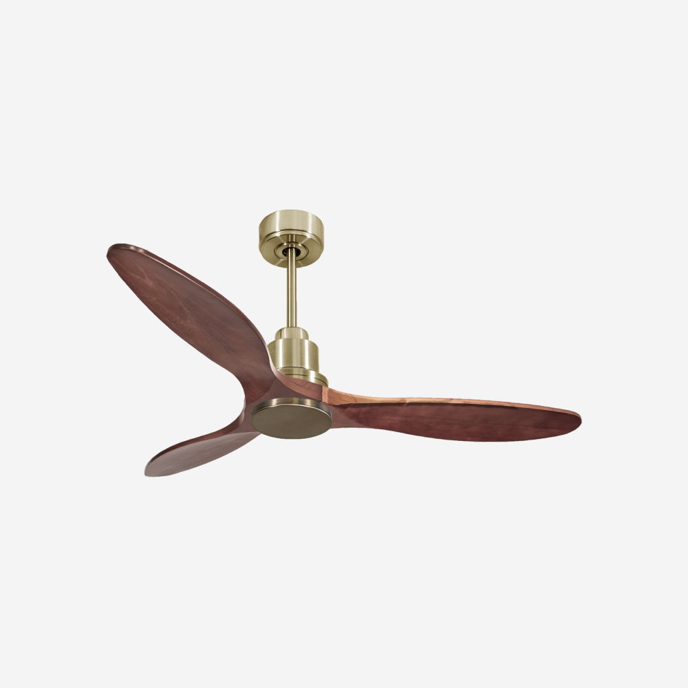 Ventilateur de plafond Réversible  Thermostat Wifi Moteur à courant continu Toits en pente Télécommande Hypersilence Mémoire