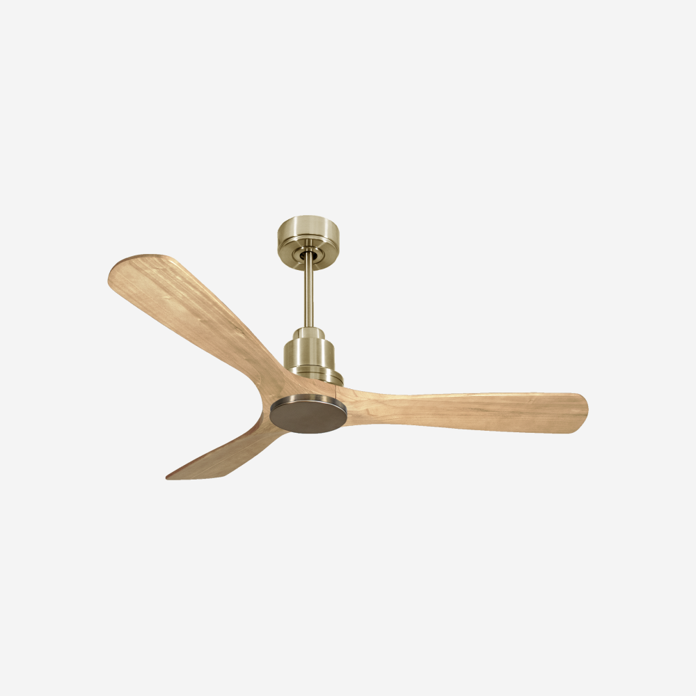 Ventilatore da soffitto Reversibile Termostato Wifi Motore CC Tetti inclinati Telecomando Hypersilence Memoria