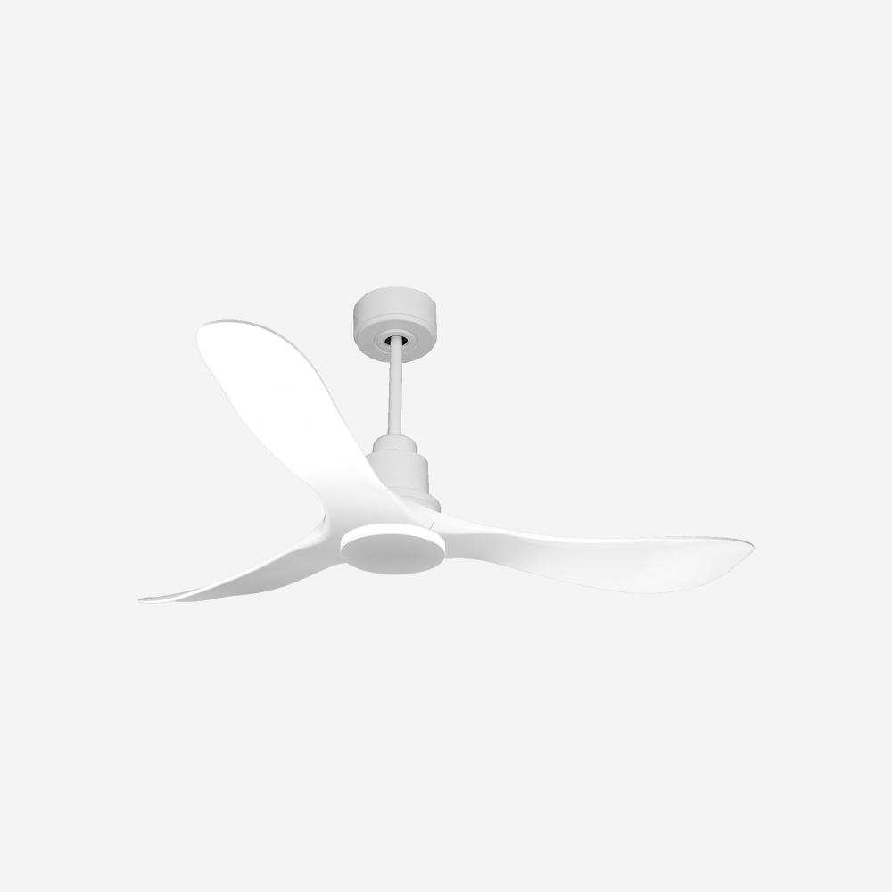 Ventilatore da soffitto Reversibile Termostato Wifi Motore CC Tetti inclinati Telecomando Hypersilence Memoria