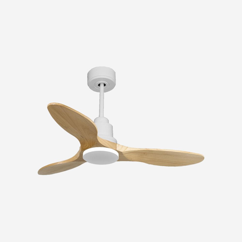 Ventilatore da soffitto Reversibile Termostato Wifi Motore CC Tetti inclinati Telecomando Hypersilence Memoria