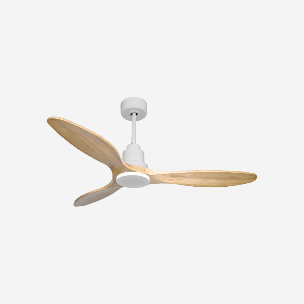Ventilatore da soffitto Reversibile Termostato Paese vendibile Wifi Motore CC Tetti inclinati Telecomando Hypersilence Memoria