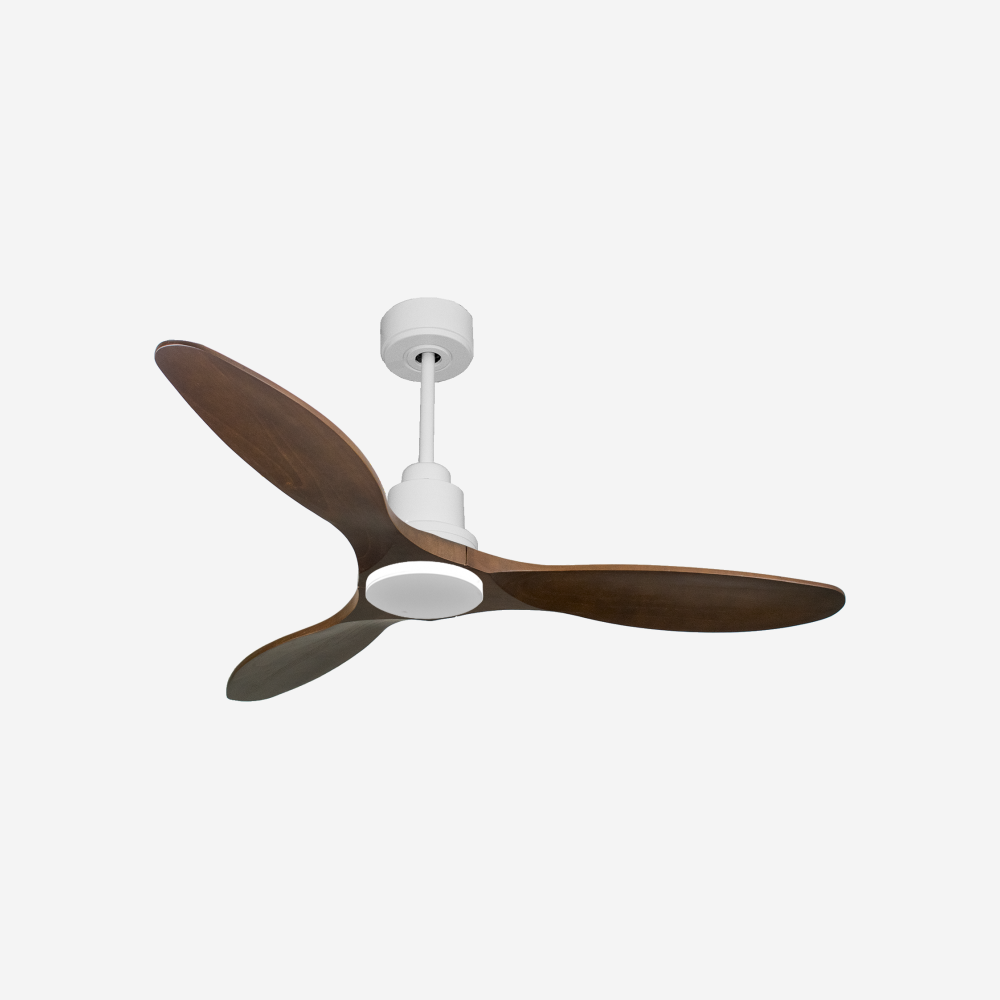 Ventilatore da soffitto Reversibile Termostato Wifi Motore CC Tetti inclinati Telecomando Hypersilence Memoria