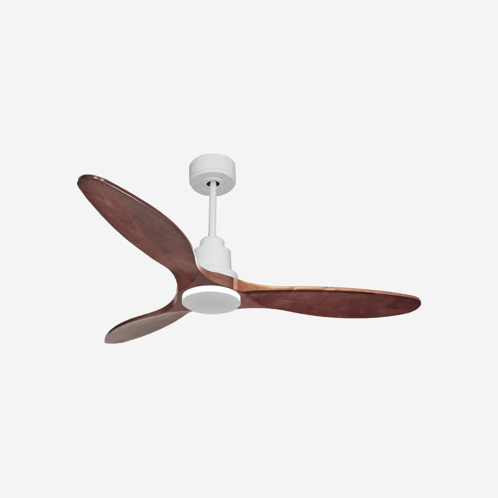 Ventilateur de plafond Réversible  Thermostat Wifi Moteur à courant continu Toits en pente Télécommande Hypersilence Mémoire