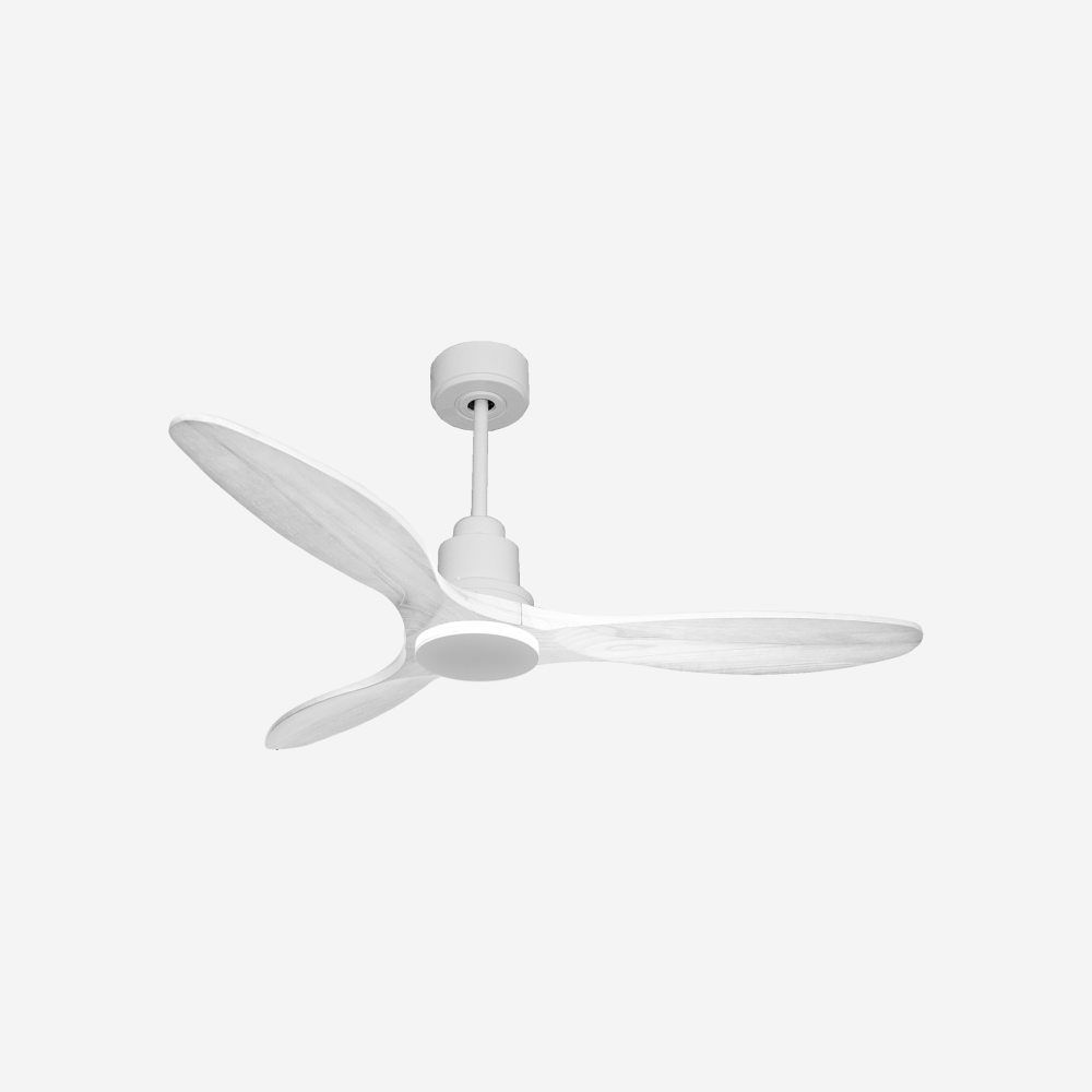 Ventilatore da soffitto Reversibile Termostato Wifi Motore CC Tetti inclinati Telecomando Hypersilence Memoria Shopify Vendible (AUTOMATICO)