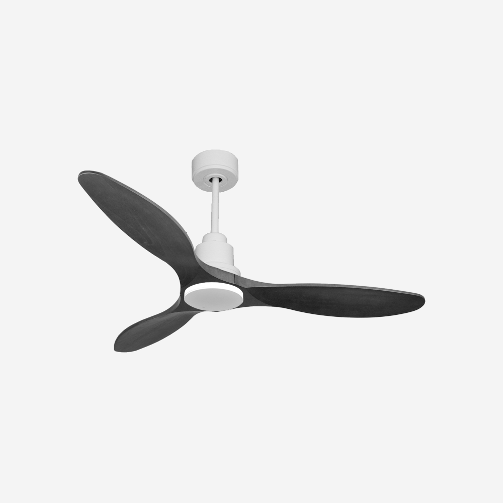 Ventilatore da soffitto Reversibile Termostato Wifi Motore CC Tetti inclinati Telecomando Hypersilence Memoria