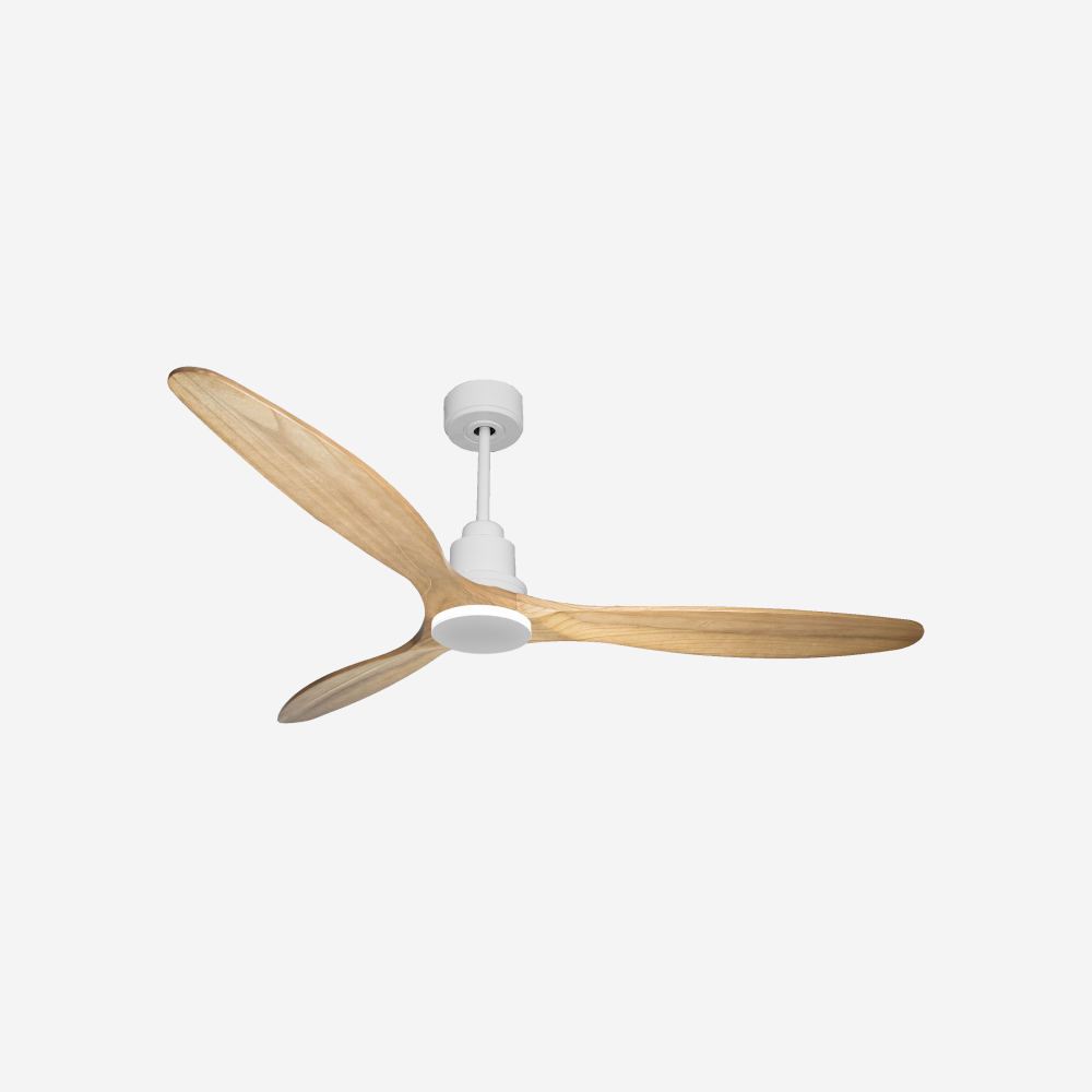 Ventilatore da soffitto Reversibile Termostato Wifi Motore CC Tetti inclinati Telecomando Hypersilence Memoria