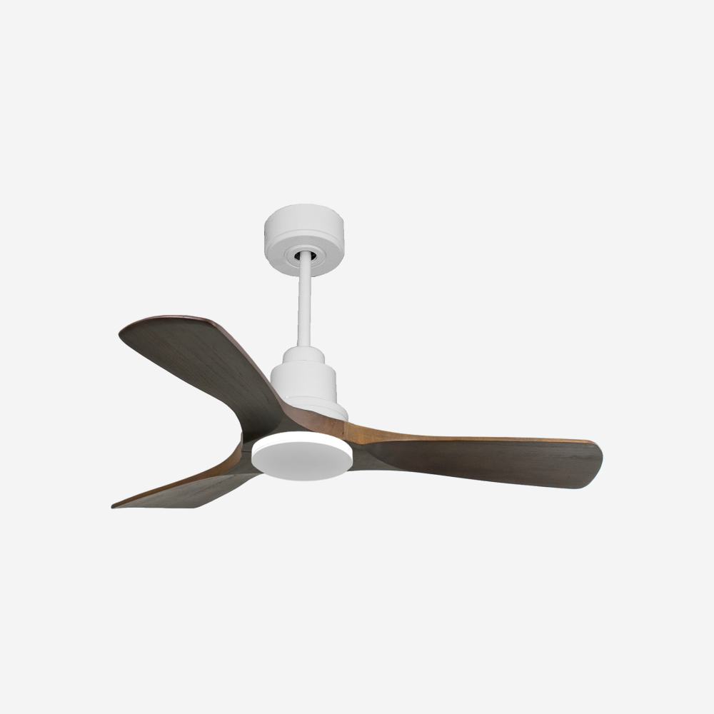 Ventilatore da soffitto Reversibile Termostato Wifi Motore CC Tetti inclinati Telecomando Hypersilence Memoria