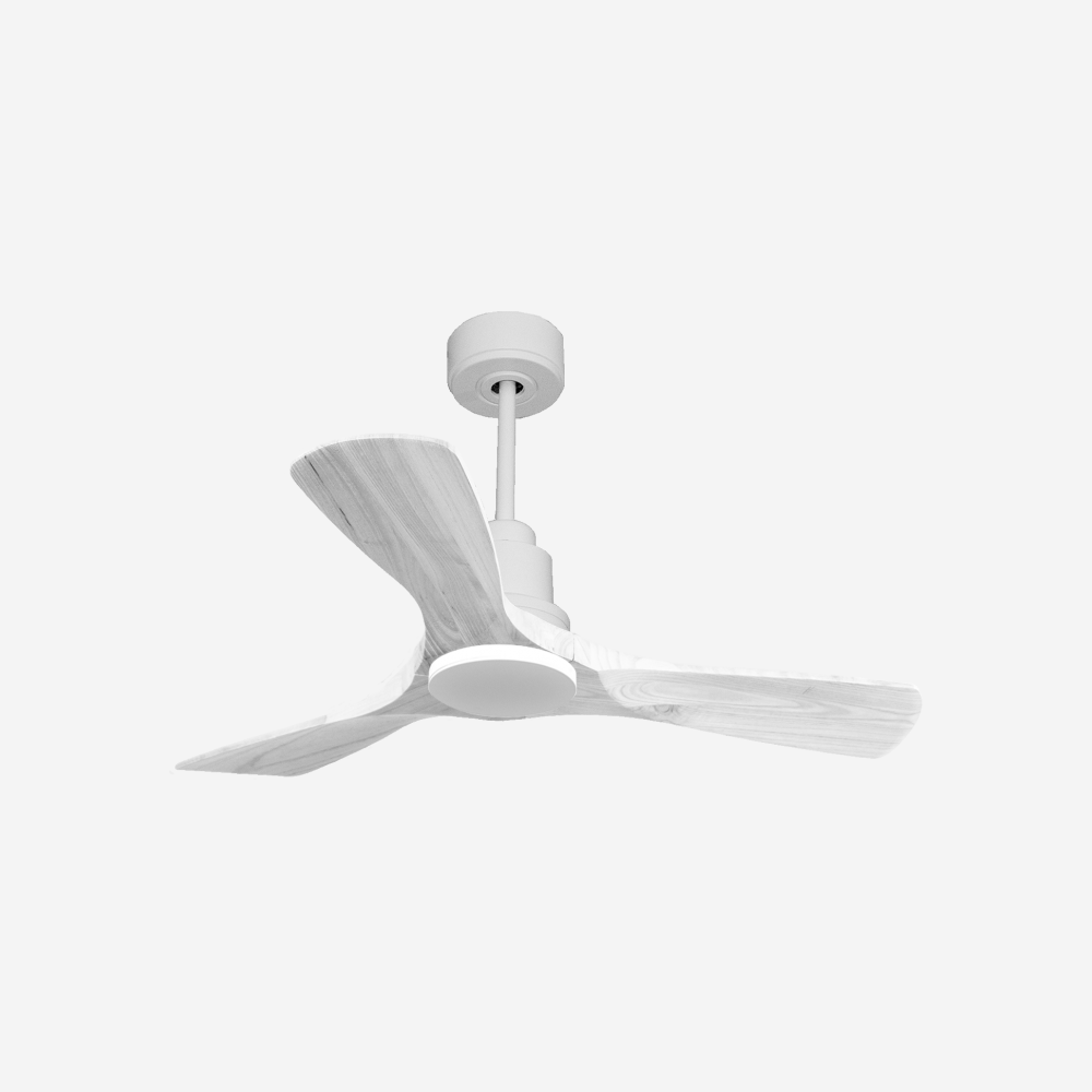 Ventilatore da soffitto Reversibile Termostato Wifi Motore CC Tetti inclinati Telecomando Hypersilence Memoria Shopify Vendible (AUTOMATICO)