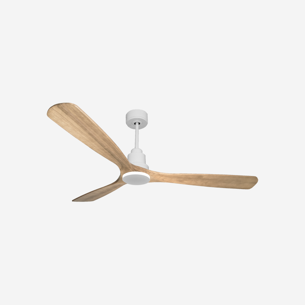 Ventilatore da soffitto Reversibile Termostato Wifi Motore CC Tetti inclinati Telecomando Hypersilence Memoria Shopify Vendible (AUTOMATICO)