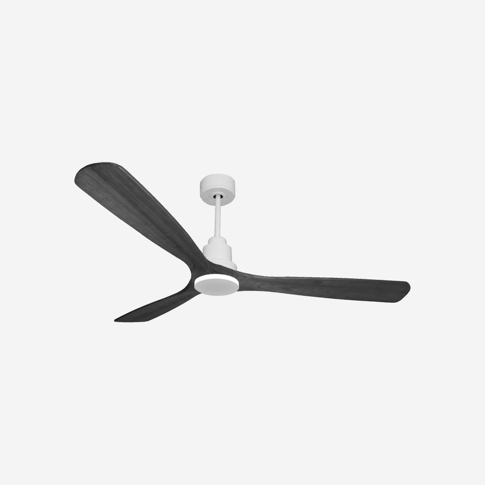 Ventilatore da soffitto Reversibile Termostato Wifi Motore CC Tetti inclinati Telecomando Hypersilence Memoria Shopify Vendible (AUTOMATICO)
