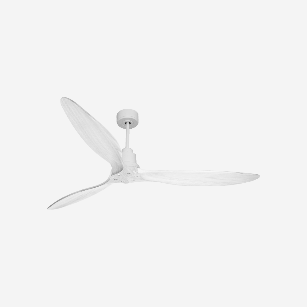 Ventilatore da soffitto Reversibile Termostato Wifi Motore CC Tetti inclinati Telecomando Hypersilence Memoria FullWood Shopify Vendible (AUTOMATICO)