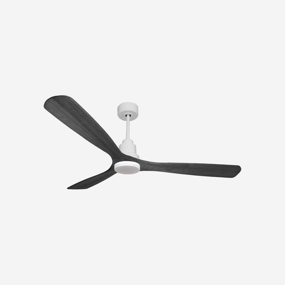 Ventilatore da soffitto Reversibile Termostato Dimmabile Wifi Motore CC Tetti inclinati Telecomando Luce a tre toni Hypersilence Memoria Shopify Vendible (AUTOMATICO)