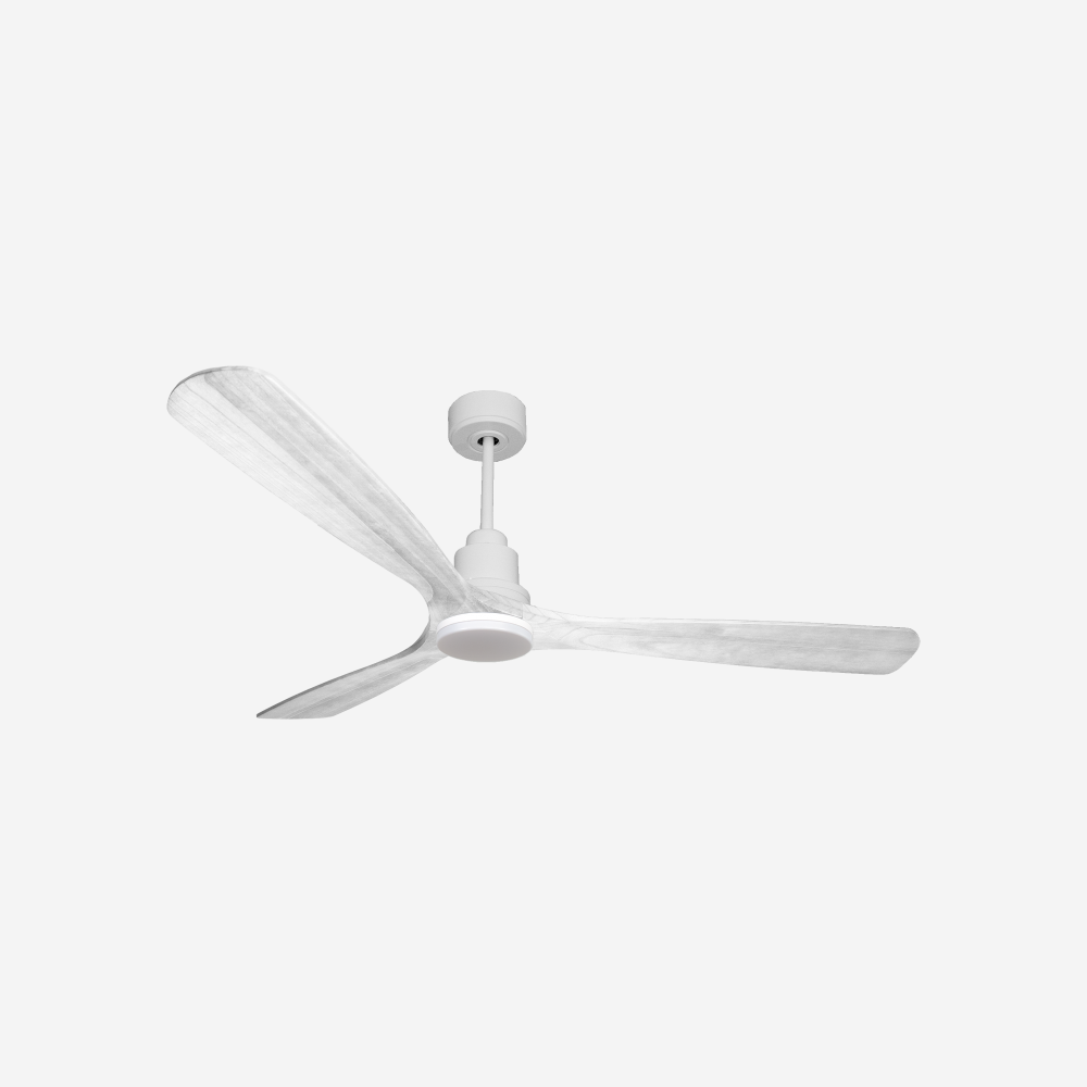 Ventilatore da soffitto Reversibile Termostato Dimmabile Wifi Motore CC Tetti inclinati Telecomando Luce a tre toni Hypersilence Memoria Shopify Vendible (AUTOMATICO)