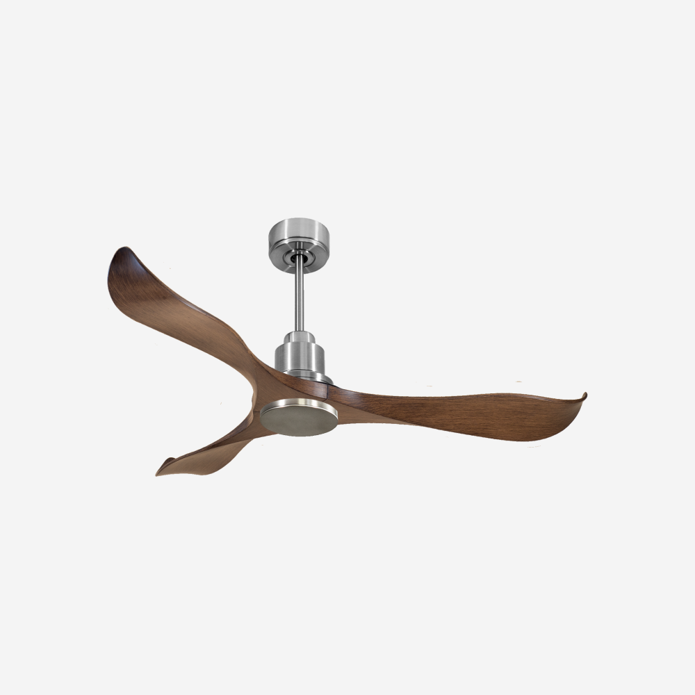 Ventilateur de plafond Réversible  Thermostat Wifi Moteur à courant continu Toits en pente Télécommande Adaptateur 2/3 Lames Hypersilence Mémoire