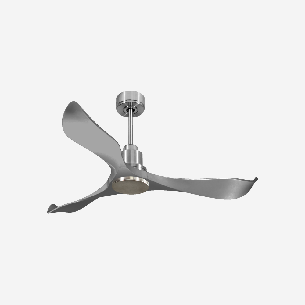 Ventilatore da soffitto Reversibile Termostato Wifi Motore CC Tetti inclinati Telecomando Hypersilence Memoria Shopify Vendible (AUTOMATICO)