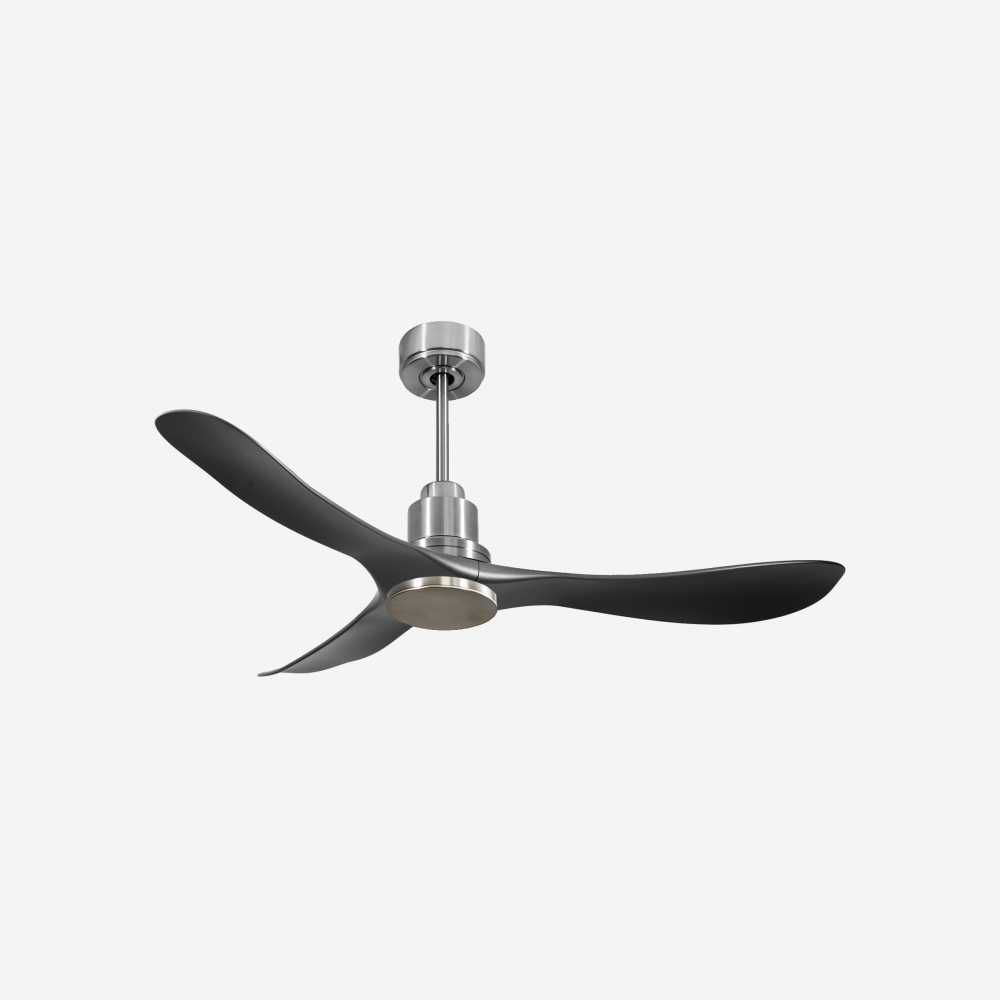Ventilateur de plafond Réversible  Thermostat Wifi Moteur à courant continu Toits en pente Télécommande Hypersilence Mémoire