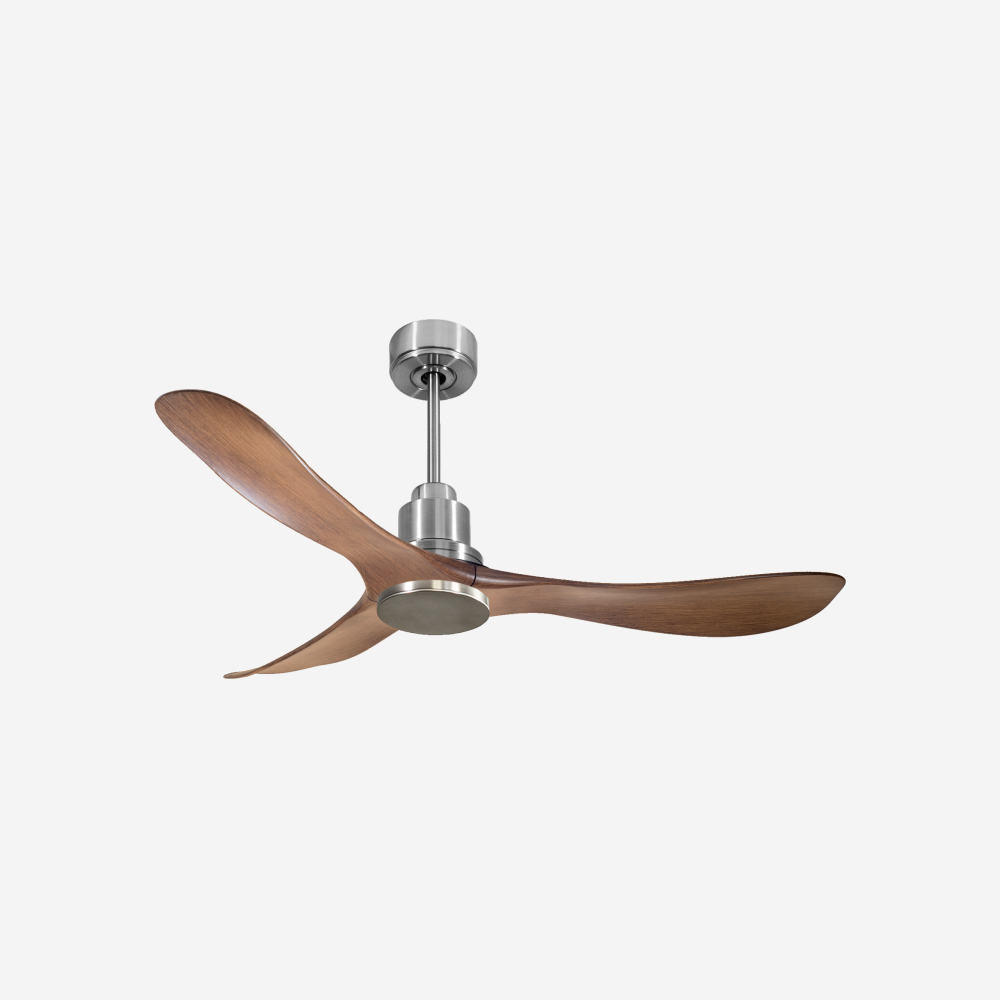 Ventilatore da soffitto Reversibile Termostato Wifi Motore CC Tetti inclinati Telecomando Hypersilence Memoria Shopify Vendible (AUTOMATICO)