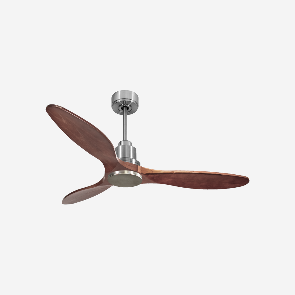 Ventilateur de plafond Réversible  Thermostat Wifi Moteur à courant continu Toits en pente Télécommande Hypersilence Mémoire