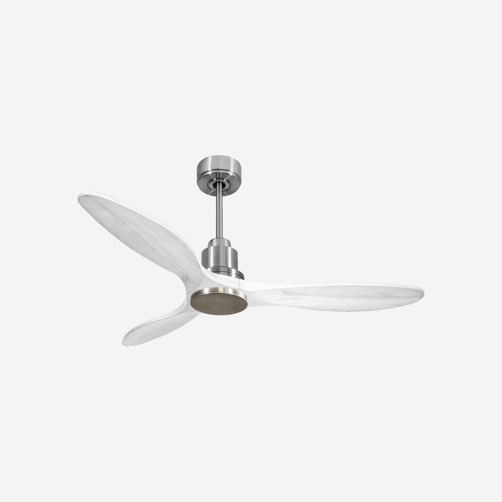 Ventilatore da soffitto Reversibile Termostato Wifi Motore CC Tetti inclinati Telecomando Hypersilence Memoria Shopify Vendible (AUTOMATICO)