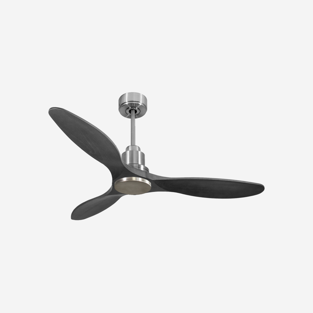 Ventilatore da soffitto Reversibile Termostato Wifi Motore CC Tetti inclinati Telecomando Hypersilence Memoria Shopify Vendible (AUTOMATICO)