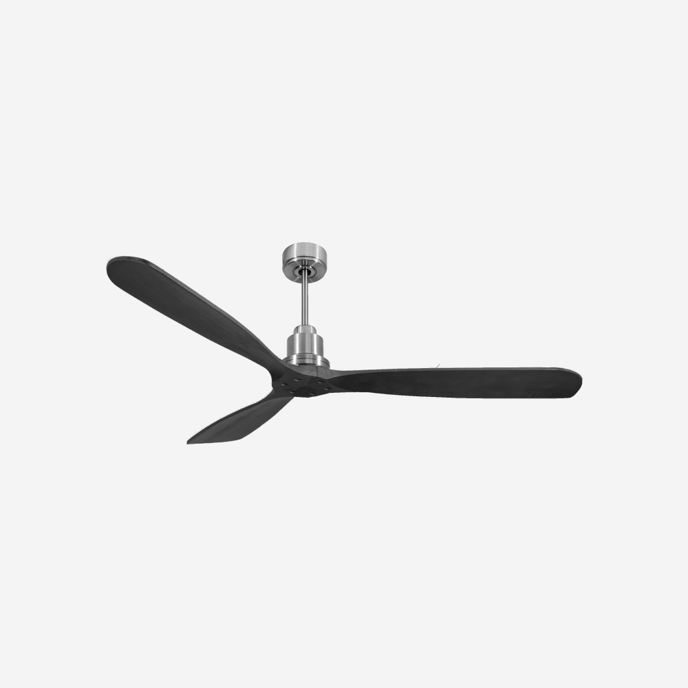 Ventilatore da soffitto Reversibile Termostato Wifi Motore CC Tetti inclinati Telecomando Hypersilence Memoria FullWood Shopify Vendible (AUTOMATICO)
