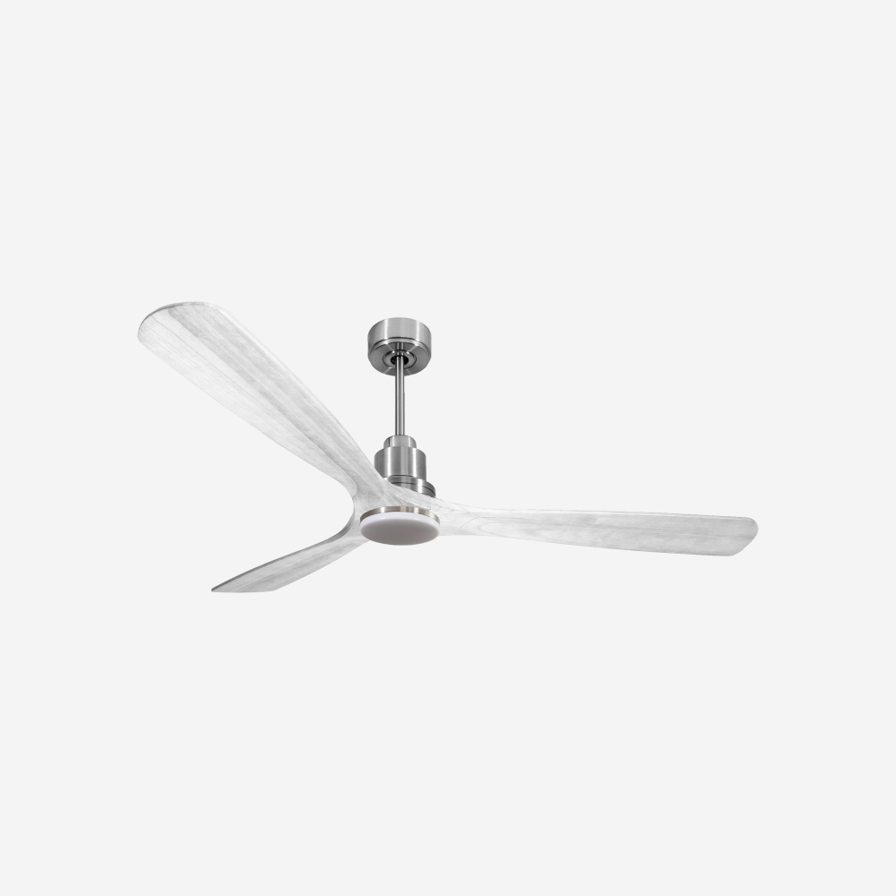 Ventilatore da soffitto Reversibile Termostato Dimmabile Wifi Motore CC Tetti inclinati Telecomando Luce a tre toni Hypersilence Memoria Shopify Vendible (AUTOMATICO)
