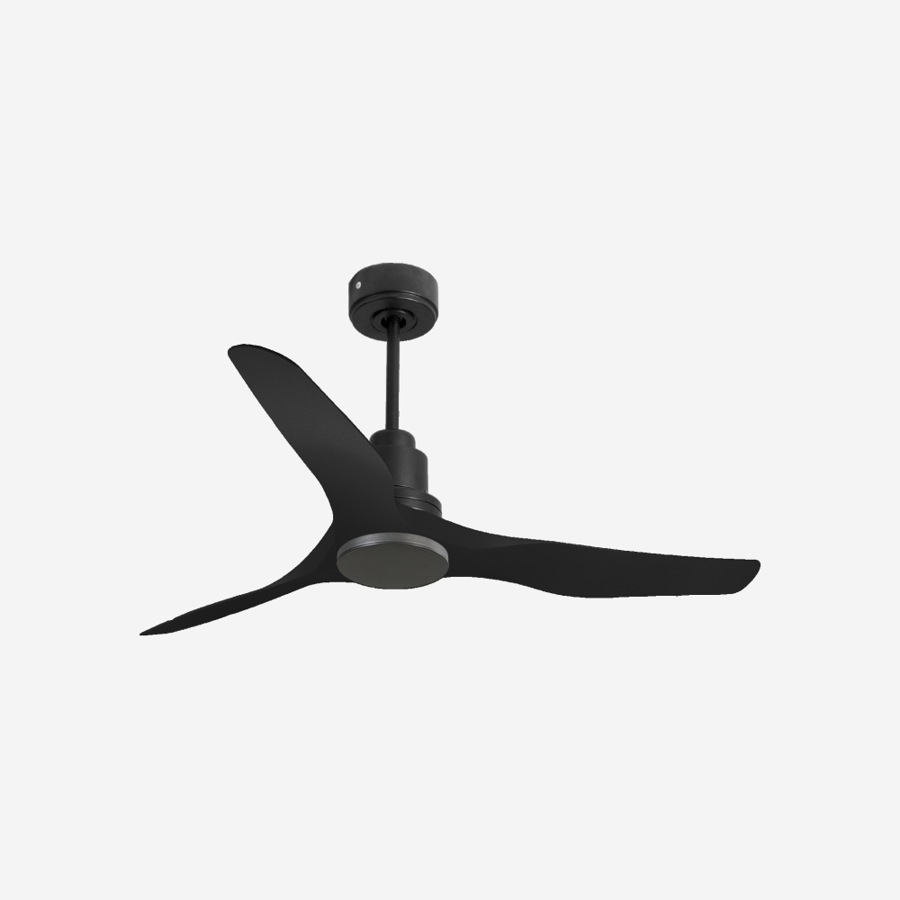 Ventilatore da soffitto Reversibile Termostato Wifi Motore CC Tetti inclinati Telecomando Adattatore 2/3 lame Hypersilence Memoria