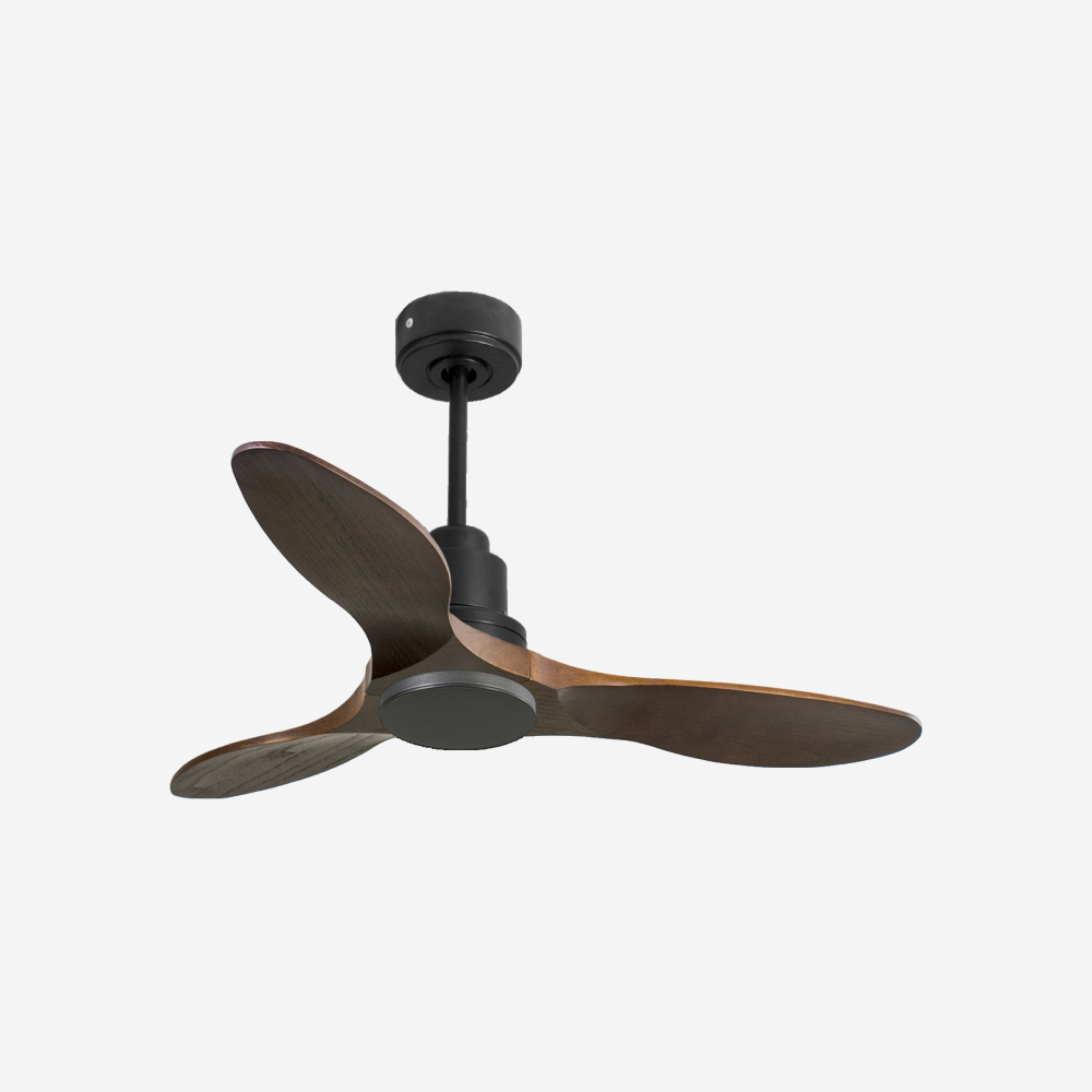 Ventilatore da soffitto Reversibile Termostato Wifi Motore CC Tetti inclinati Telecomando Hypersilence Memoria