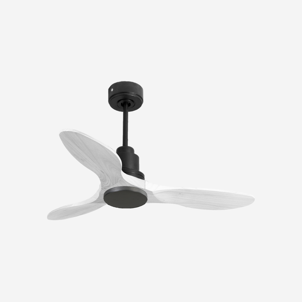 Ventilatore da soffitto Reversibile Termostato Wifi Motore CC Tetti inclinati Telecomando Hypersilence Memoria Shopify Vendible (AUTOMATICO)
