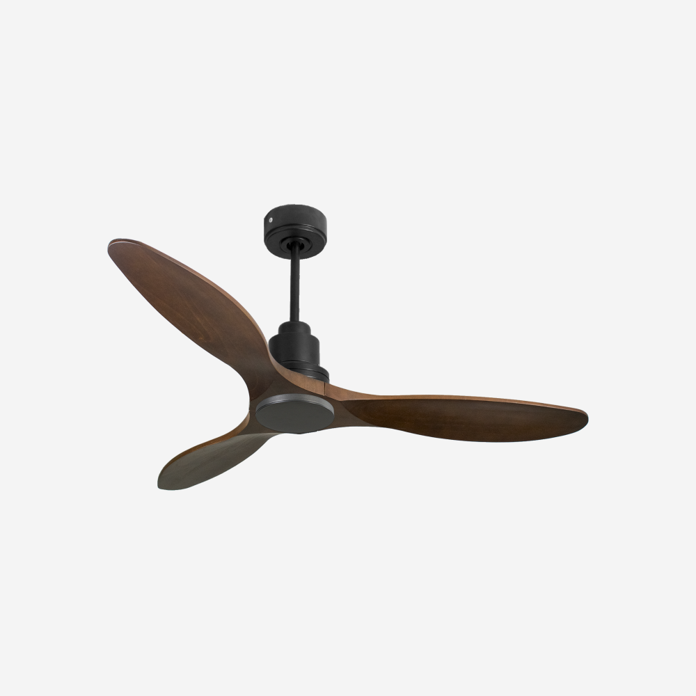 Ventilatore da soffitto Reversibile Termostato Wifi Motore CC Tetti inclinati Telecomando Hypersilence Memoria Shopify Vendible (AUTOMATICO)