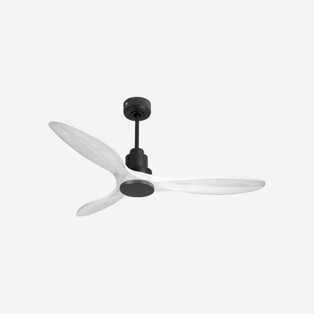 Ventilatore da soffitto Reversibile Termostato Wifi Motore CC Tetti inclinati Telecomando Hypersilence Memoria Shopify Vendible (AUTOMATICO)