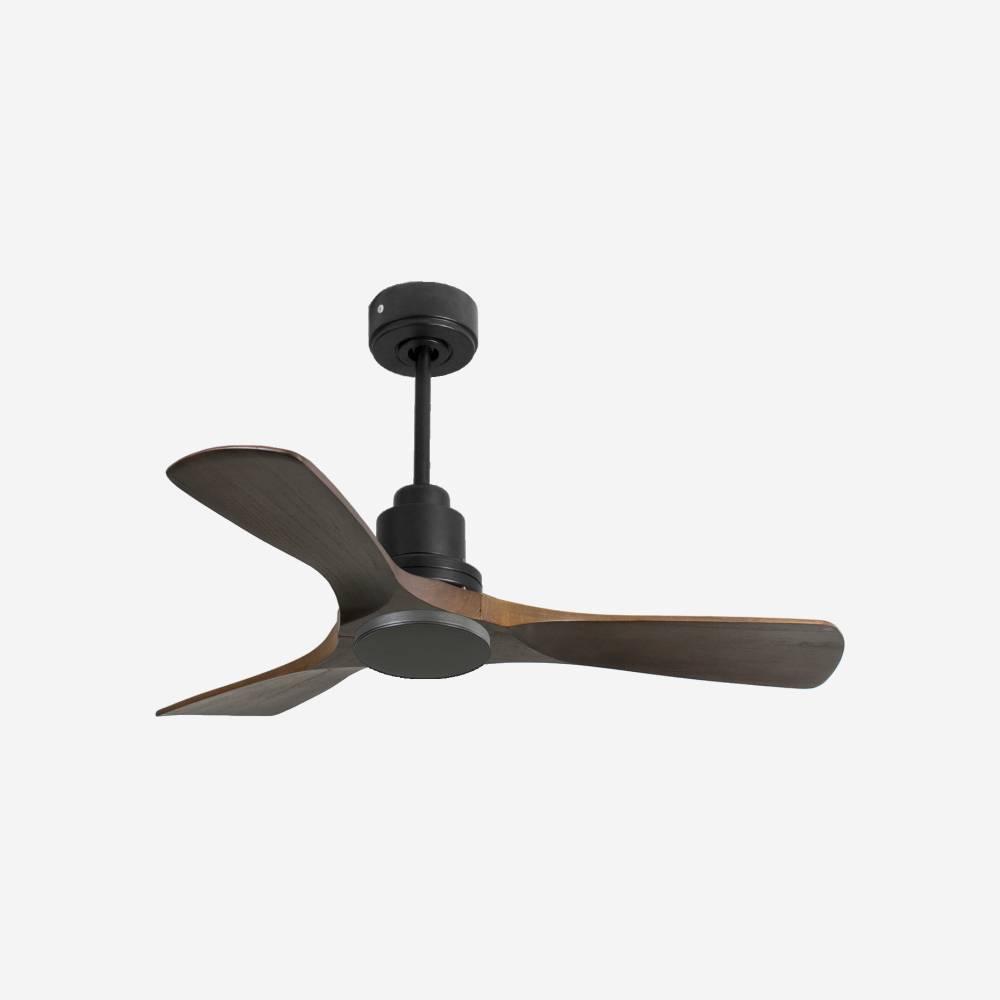 Ventilatore da soffitto Reversibile Termostato Wifi Motore CC Tetti inclinati Telecomando Hypersilence Memoria Shopify Vendible (AUTOMATICO)
