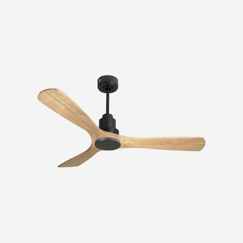 Ventilatore da soffitto Reversibile Termostato Wifi Motore CC Tetti inclinati Telecomando Hypersilence Memoria Shopify Vendible (AUTOMATICO)
