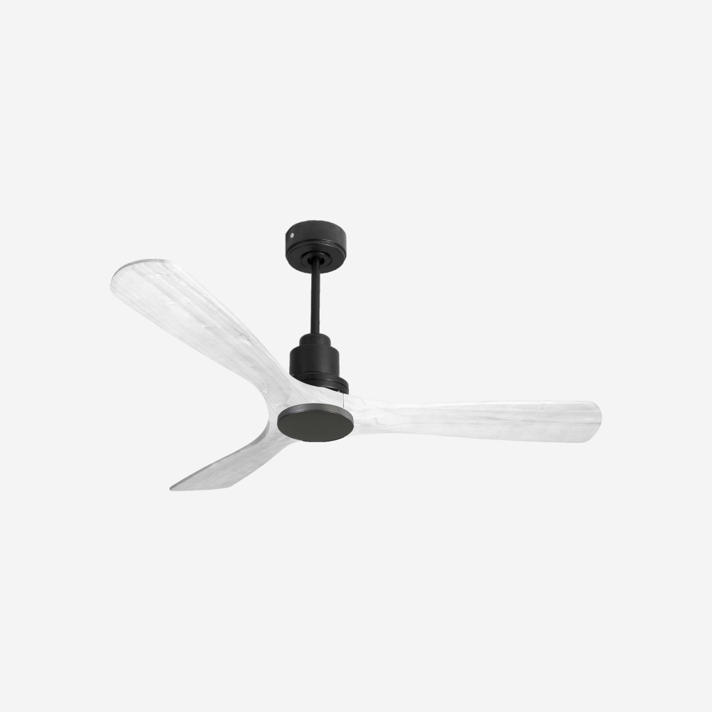 Ventilatore da soffitto Reversibile Termostato Wifi Motore CC Tetti inclinati Telecomando Hypersilence Memoria Shopify Vendible (AUTOMATICO)