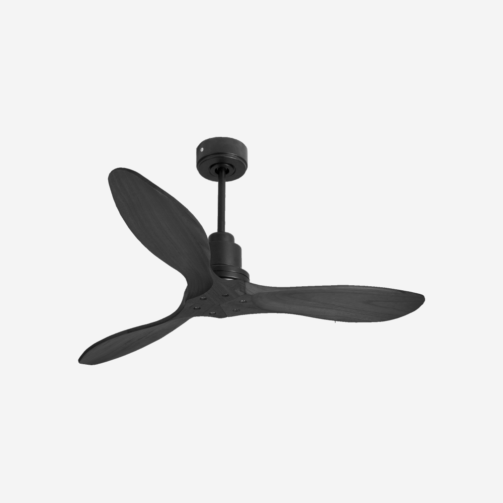Ventilatore da soffitto Reversibile Termostato Wifi Motore CC Tetti inclinati Telecomando Hypersilence Memoria FullWood Shopify Vendible (AUTOMATICO)