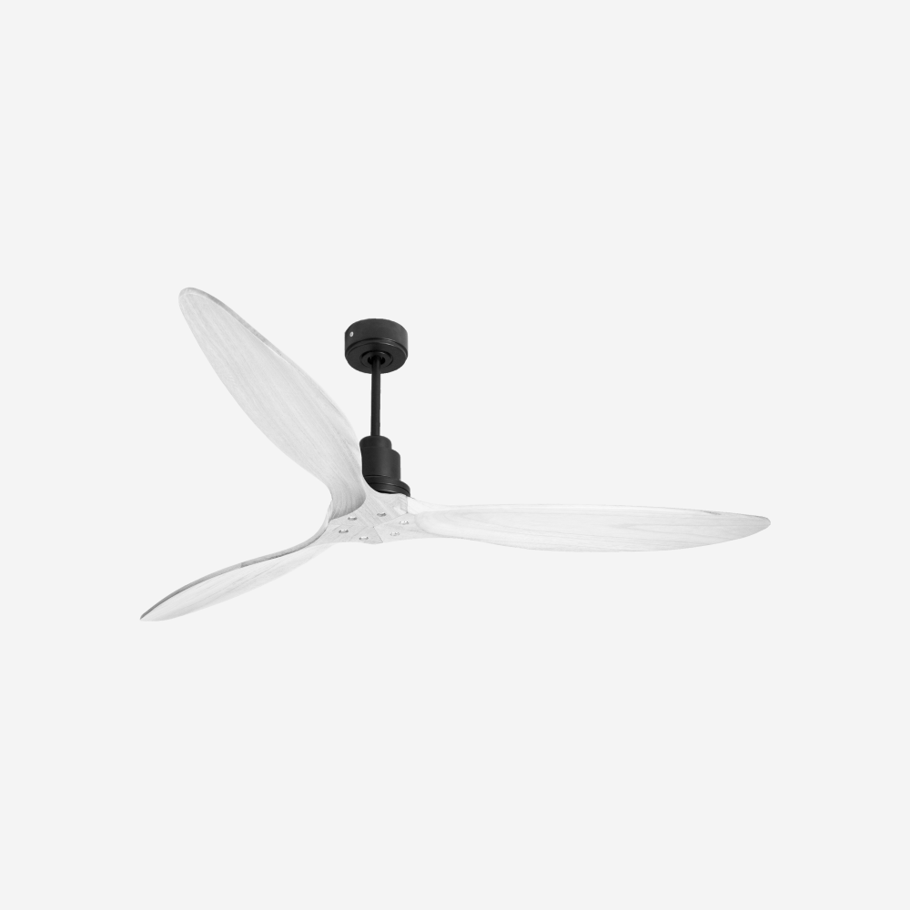 Ventilatore da soffitto Reversibile Termostato Wifi Motore CC Tetti inclinati Telecomando Hypersilence Memoria FullWood Shopify Vendible (AUTOMATICO)