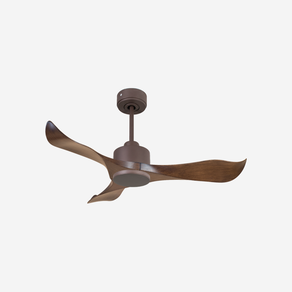 Ventilatore da soffitto Reversibile Termostato Wifi Motore CC Tetti inclinati Telecomando Adattatore 2/3 lame Hypersilence Memoria