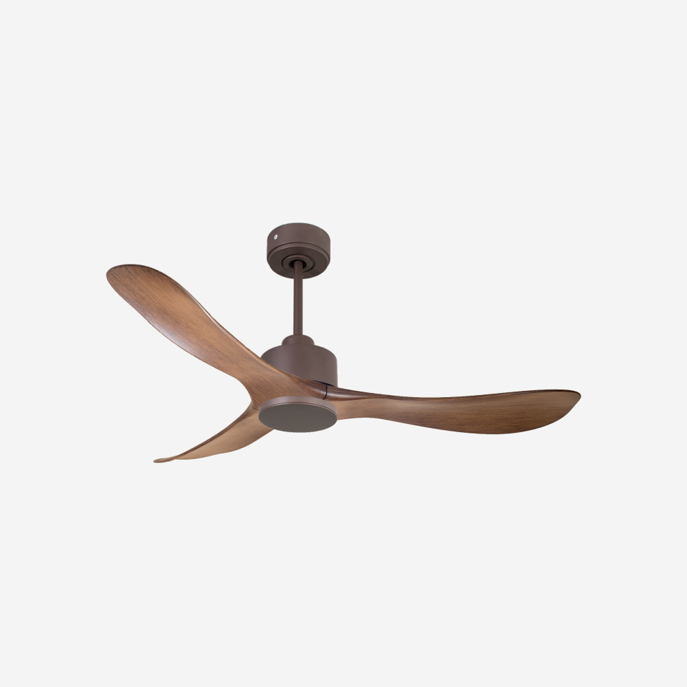 Ventilateur de plafond Réversible  Thermostat Wifi Moteur à courant continu Toits en pente Télécommande Hypersilence Mémoire