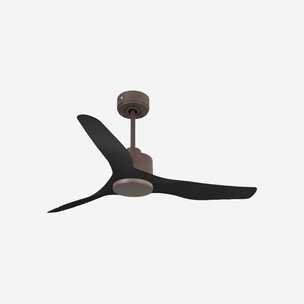 Ventilatore da soffitto Reversibile Termostato Wifi Motore CC Tetti inclinati Telecomando Adattatore 2/3 lame Hypersilence Memoria