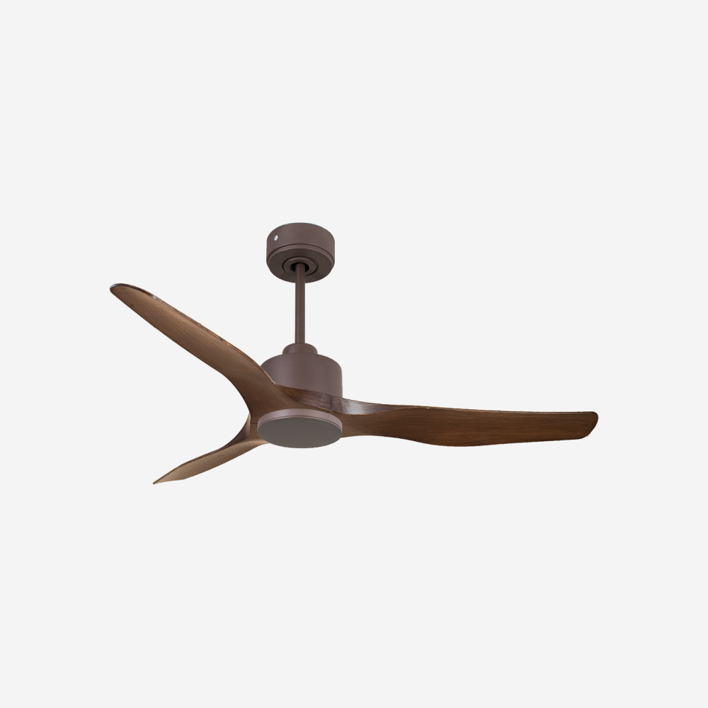 Ventilateur de plafond Réversible  Thermostat Wifi Moteur à courant continu Toits en pente Télécommande Adaptateur 2/3 Lames Hypersilence Mémoire