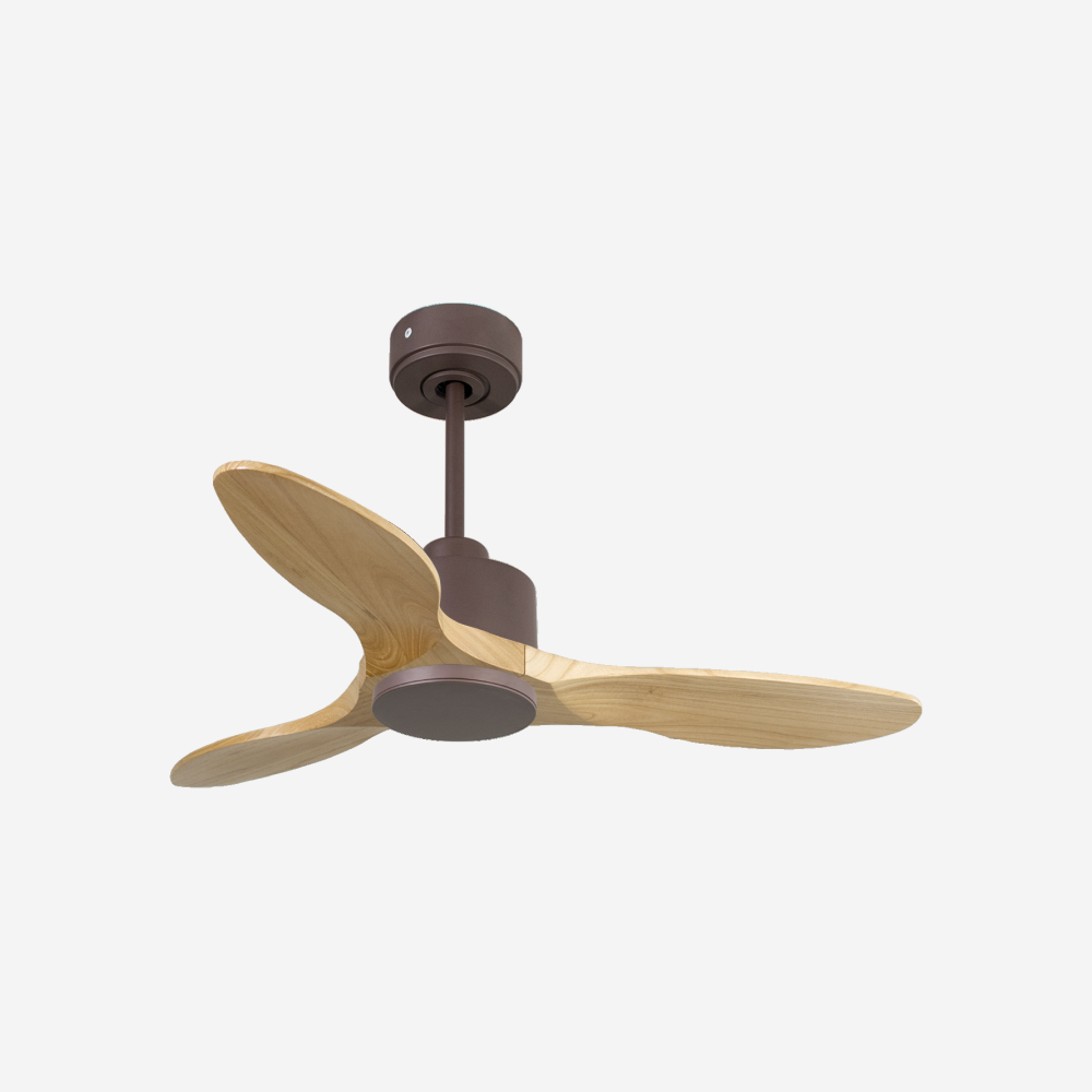Ventilateur de plafond Réversible  Thermostat Wifi Moteur à courant continu Toits en pente Télécommande Hypersilence Mémoire
