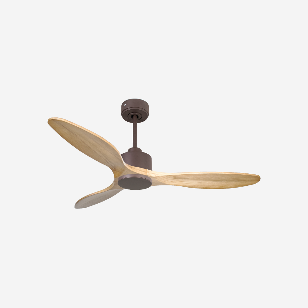 Ventilateur de plafond Réversible  Thermostat Wifi Moteur à courant continu Toits en pente Télécommande Hypersilence Mémoire