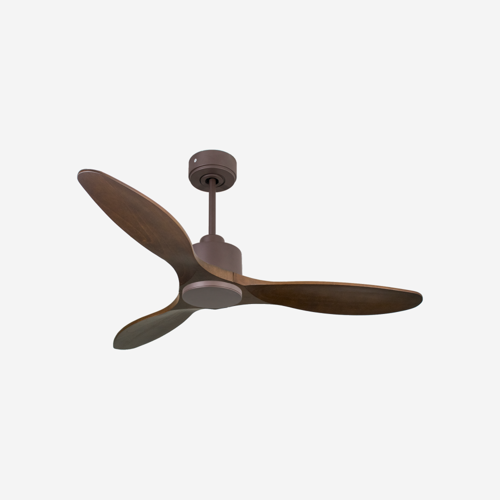 Ventilatore da soffitto Reversibile Termostato Wifi Motore CC Tetti inclinati Telecomando Hypersilence Memoria