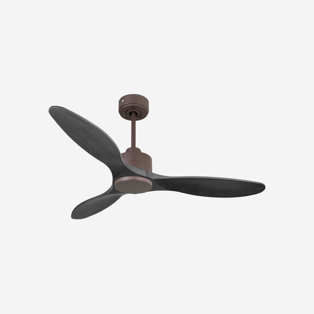 Ventilatore da soffitto Reversibile Termostato Wifi Motore CC Tetti inclinati Telecomando Hypersilence Memoria