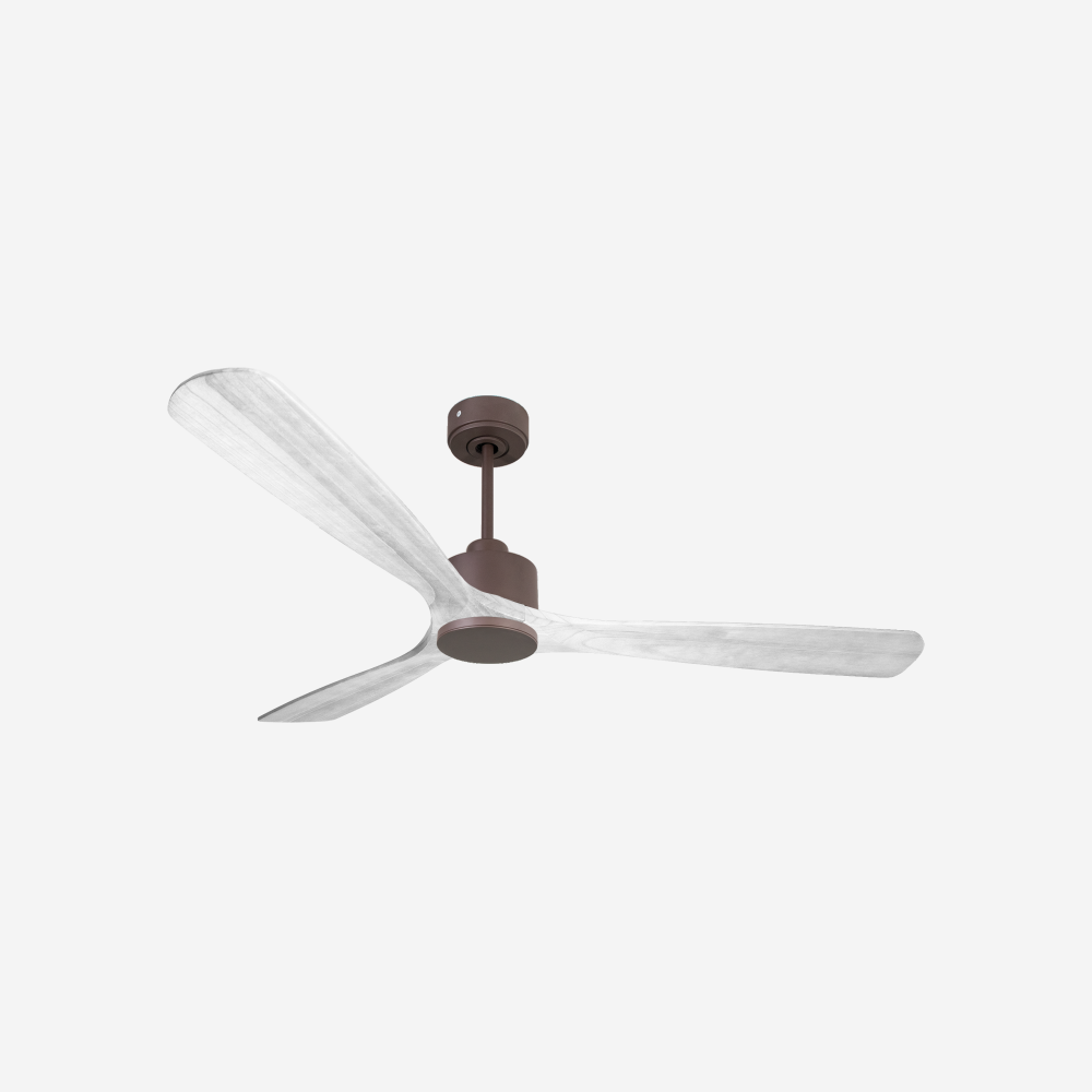 Ventilatore da soffitto Reversibile Termostato Wifi Motore CC Tetti inclinati Telecomando Hypersilence Memoria Shopify Vendible (AUTOMATICO)