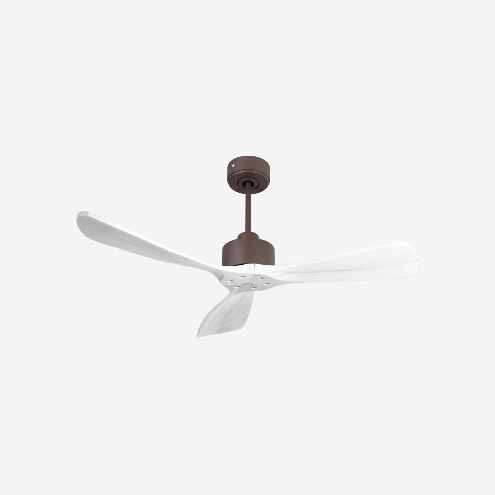 Ventilatore da soffitto Wifi Motore CC Telecomando Hypersilence Memoria FullWood Shopify Vendible (AUTOMATICO)