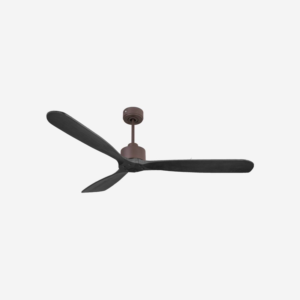 Ventilatore da soffitto Reversibile Termostato Wifi Motore CC Tetti inclinati Telecomando Hypersilence Memoria FullWood